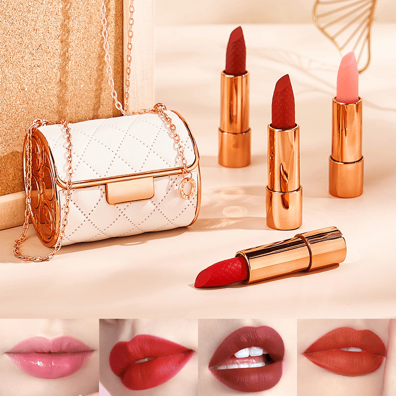 Matte lipsticks in een chique handtas doos 