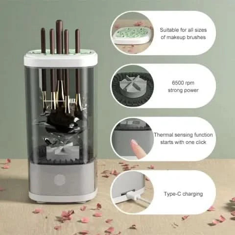 Pulitore elettrico per pennelli, rapido ed efficace 
