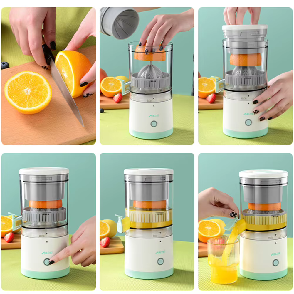 Draagbare, snelle en gemakkelijke elektrische citruspers 