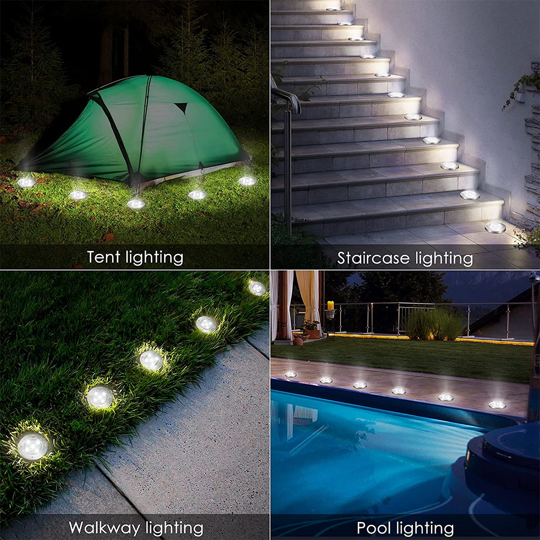 Decoratieve zonne-lamp voor buitenpaden (x4) 