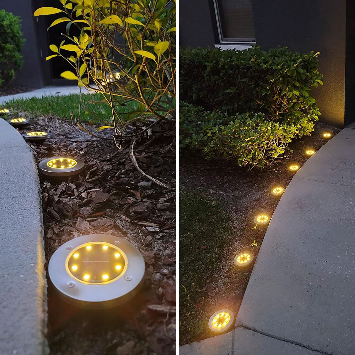 Decoratieve zonne-lamp voor buitenpaden (x4) 
