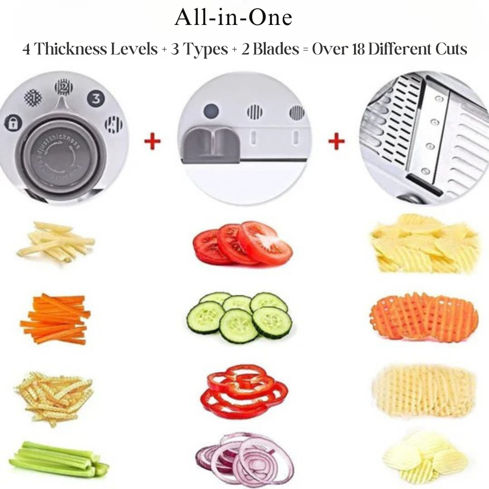 Verstelbare mandoline voor snelle sneden 