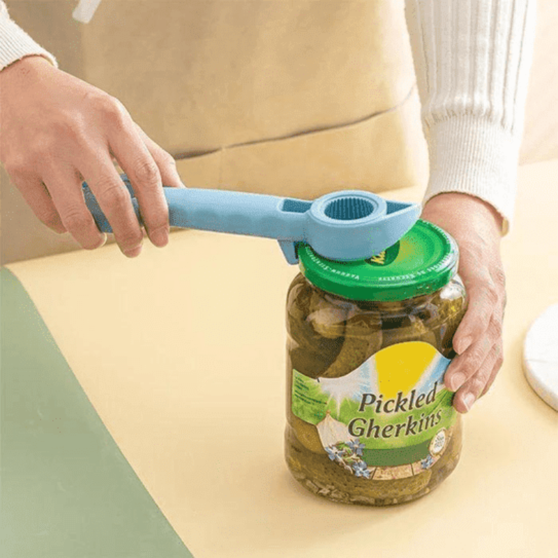 4-in-1 multifunctionele fles- en potopener 