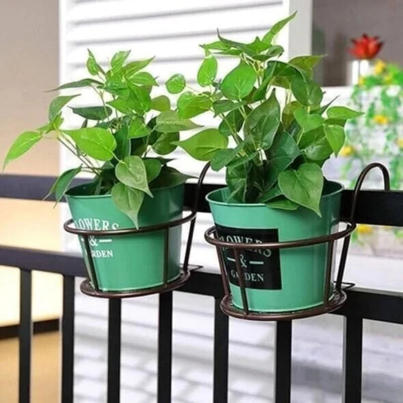 Support suspendu pour pots de fleurs, intérieur et extérieur