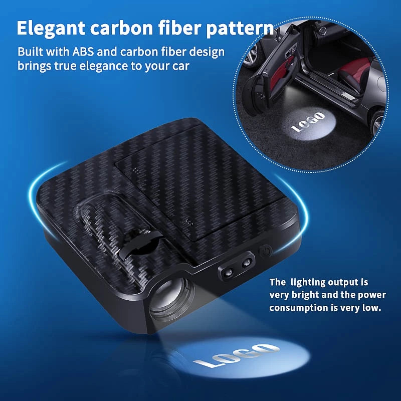 Oplys dit billogo ved hver døråbning (x2) 