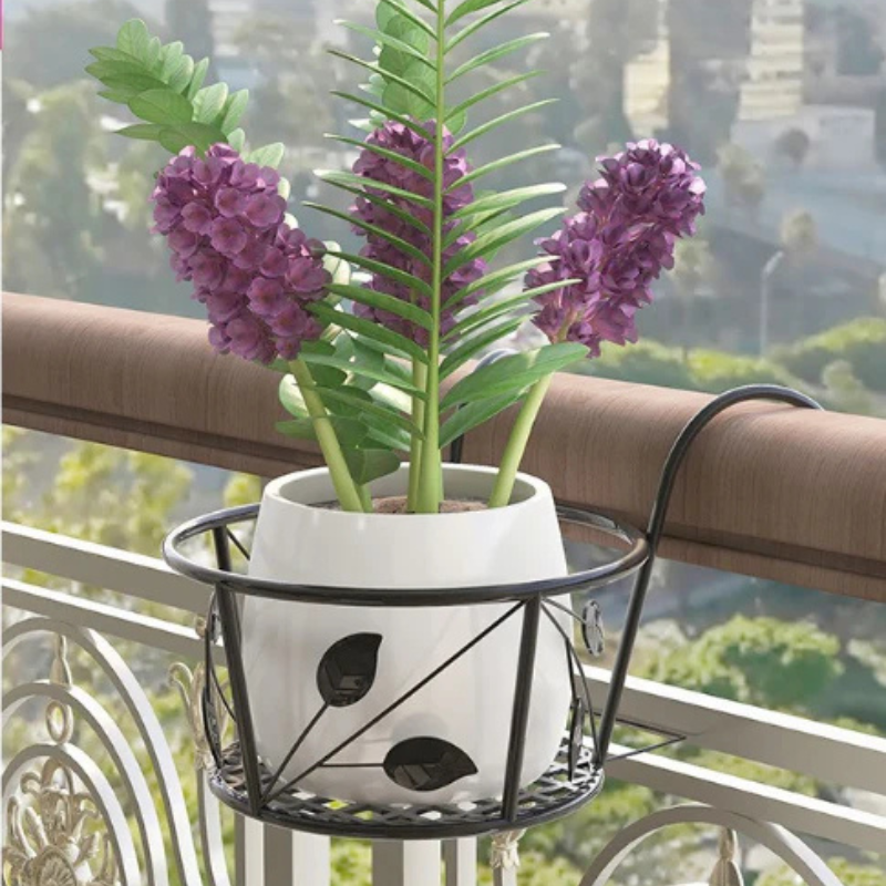 Support suspendu pour pots de fleurs, intérieur et extérieur