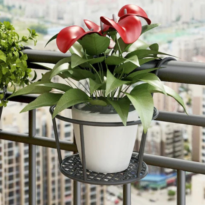 Support suspendu pour pots de fleurs, intérieur et extérieur