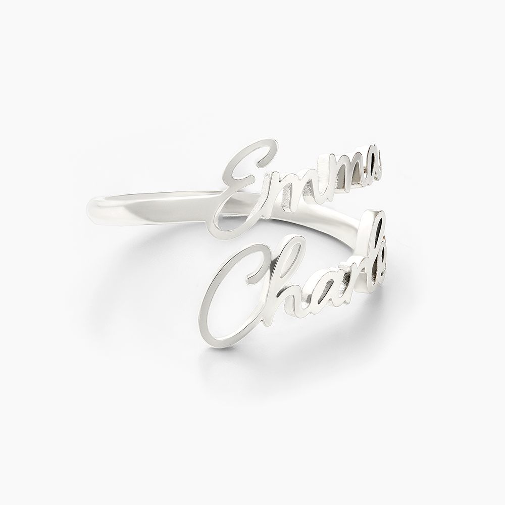 Personalized Ring with 1 to 4 Engraved Names 