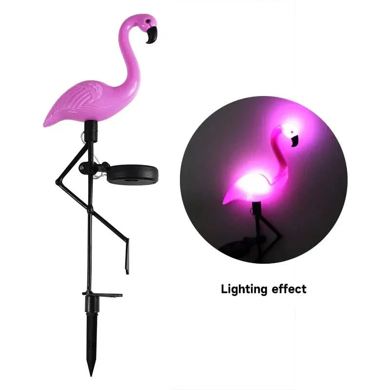 Flamingo Lyserød lys sol – Magisk have om natten 