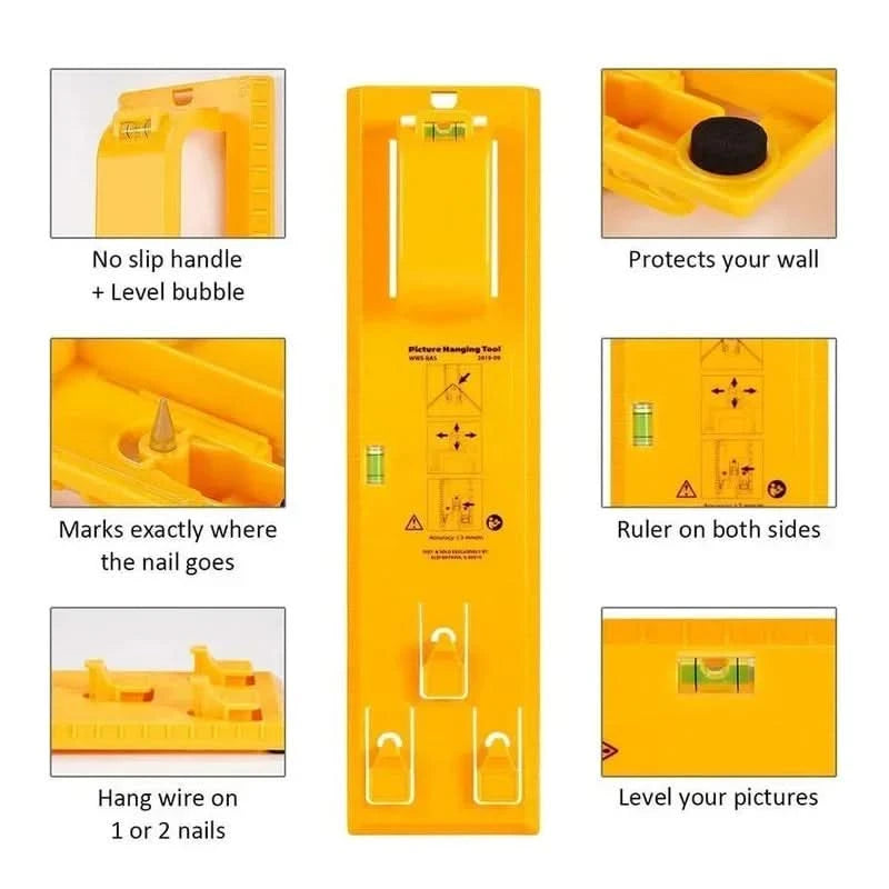 Precise tool kit for hanging your frames 