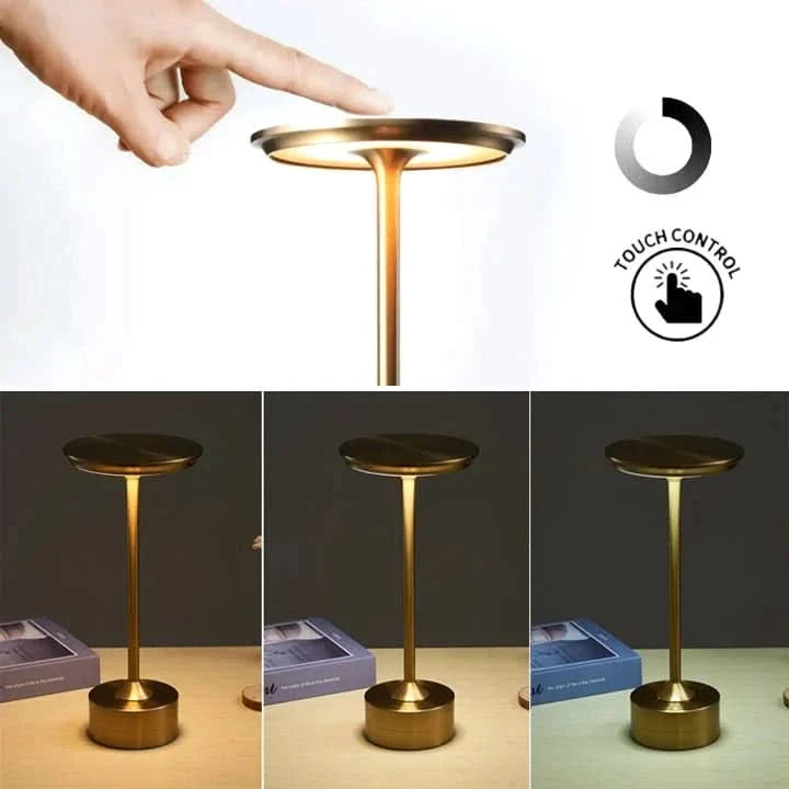 Lampada LED wireless dal design elegante e tattile 