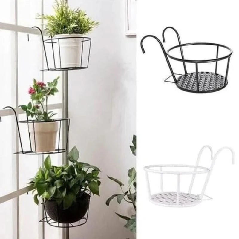 Support suspendu pour pots de fleurs, intérieur et extérieur