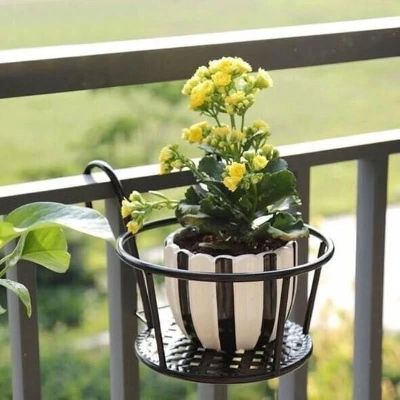 Support suspendu pour pots de fleurs, intérieur et extérieur