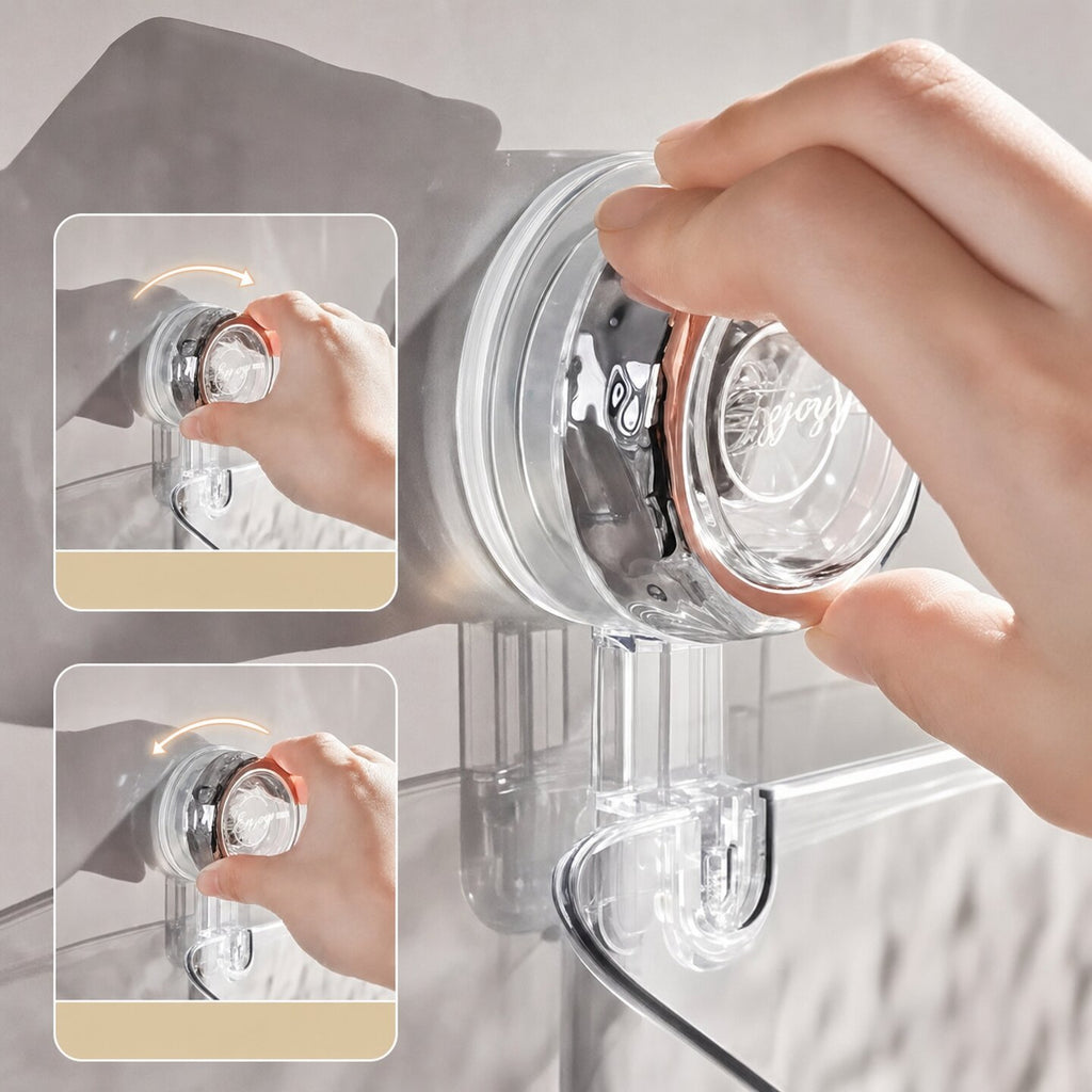 Mensola a muro pratica senza forature per il bagno 